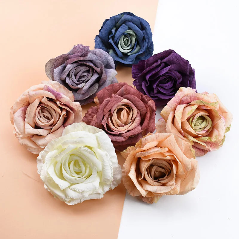 Artificial Silk Rose Flower Heads 25/50pcs – Wedding & Decor Artificial Silk Flowers Babs