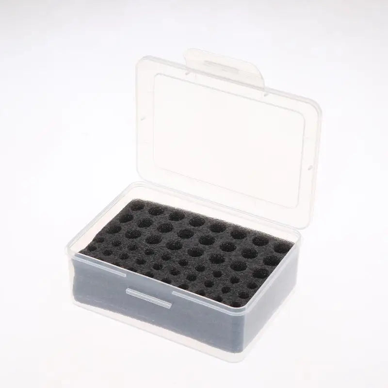 AA AAA Battery Storage Organizer Box – 54-Cell Holder Battery Storage Organizer Babs White