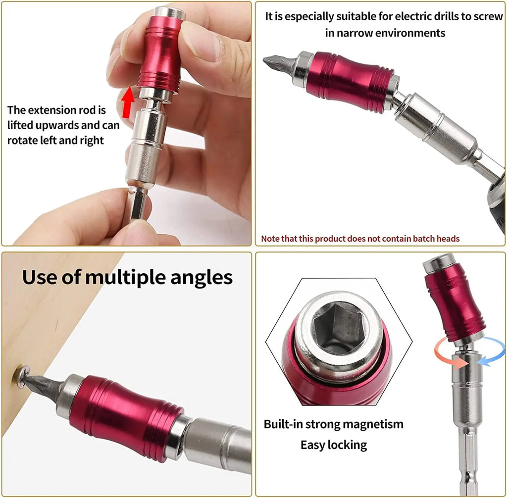 360° Flexible Drill Bit Extension | Swivel Angle Driver Drill Bit Extension Babs
