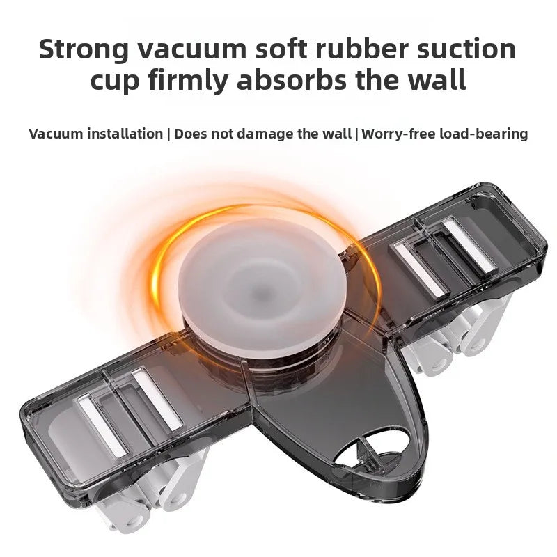 Suction Cup Mop Holder Wall Mount No-Drill Bathroom Hook Wall Mounted Hook Babs