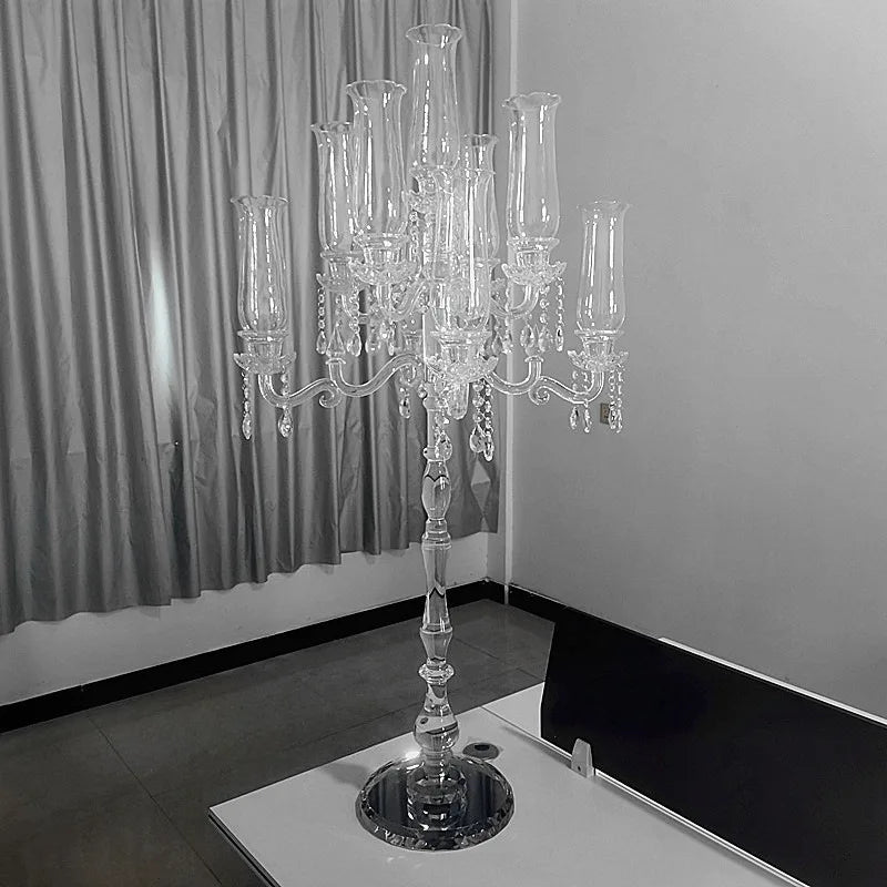 Luxury Crystal Candlestick Holder – Nordic Vintage Home Décor Crystal Candle Holder Babs