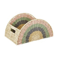 Rainbow Woven Storage Basket | Eco Paper Rope Organizer Woven Storage Basket Babs A