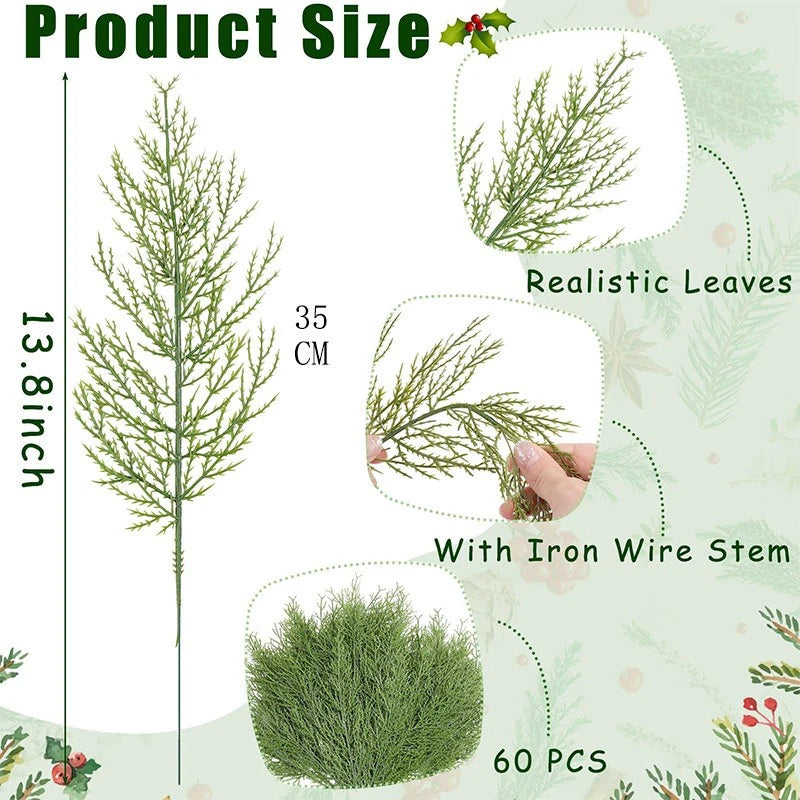 35cm Artificial Pine Branches – Christmas & Holiday Decor Artificial Pine Branch Babs