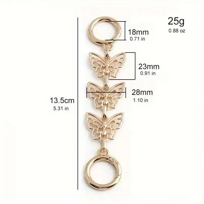 Butterfly Purse Extender Chain Bag Shoulder Strap – DIY Style Bag Chain Strap Babs