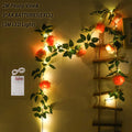Peony Vine LED Wreath – Silk Artificial Flower Wall & Wedding Décor Artificial Flower Garland Babs Pink 3 1PC