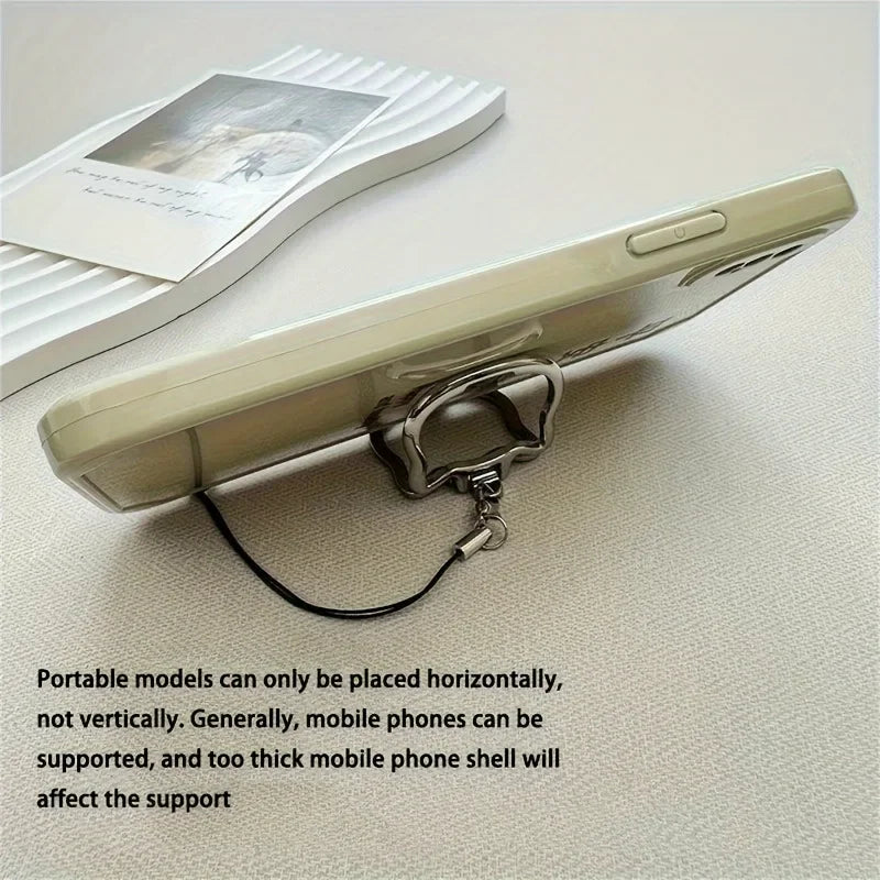 Cat Pendant Phone Lanyard & Foldable Desktop Stand Holder Phone Lanyard Stand Babs