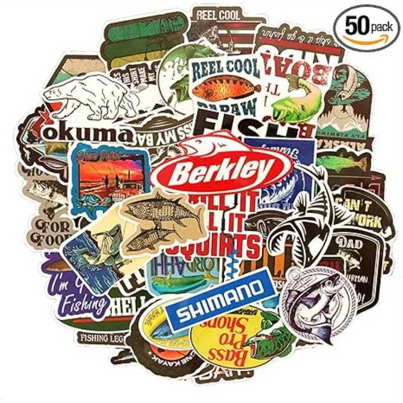 50 Waterproof PVC Vinyl Stickers – Laptops, Suitcases & More Vinyl Sticker Pack Babs 50PCS