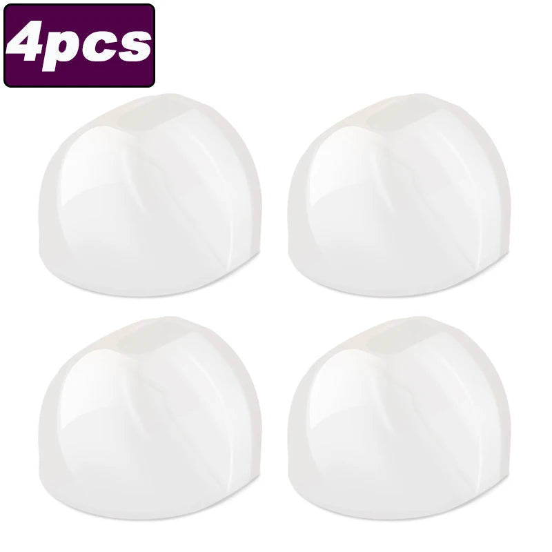 Transparent Silicone Door Stopper – No-Drill Wall Protector Door Stopper Babs 4pcs 41x39x30mm