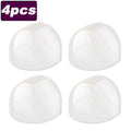 Transparent Silicone Door Stopper – No-Drill Wall Protector Door Stopper Babs 4pcs 41x39x30mm