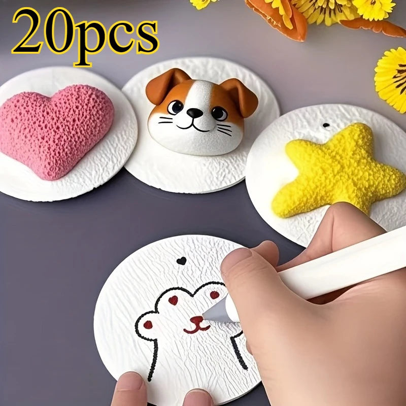 20pcs 3D Round Foam Explosion Board Paper – DIY Art Craft DIY Craft Paper Babs