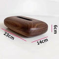 Luxury Walnut Wood Tissue Box – Modern Napkin Organizer Wood Tissue Box Babs Walnut Color