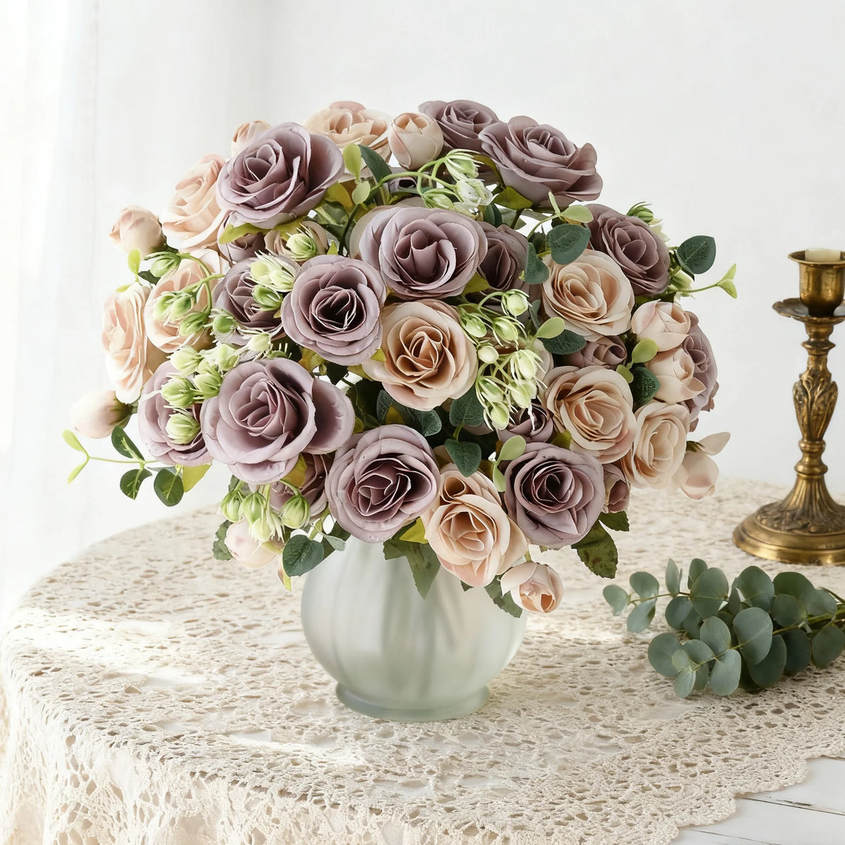Silk Peony Hydrangea Artificial Flower Bouquet – Wedding & Home Artificial Flower Bouquet Babs