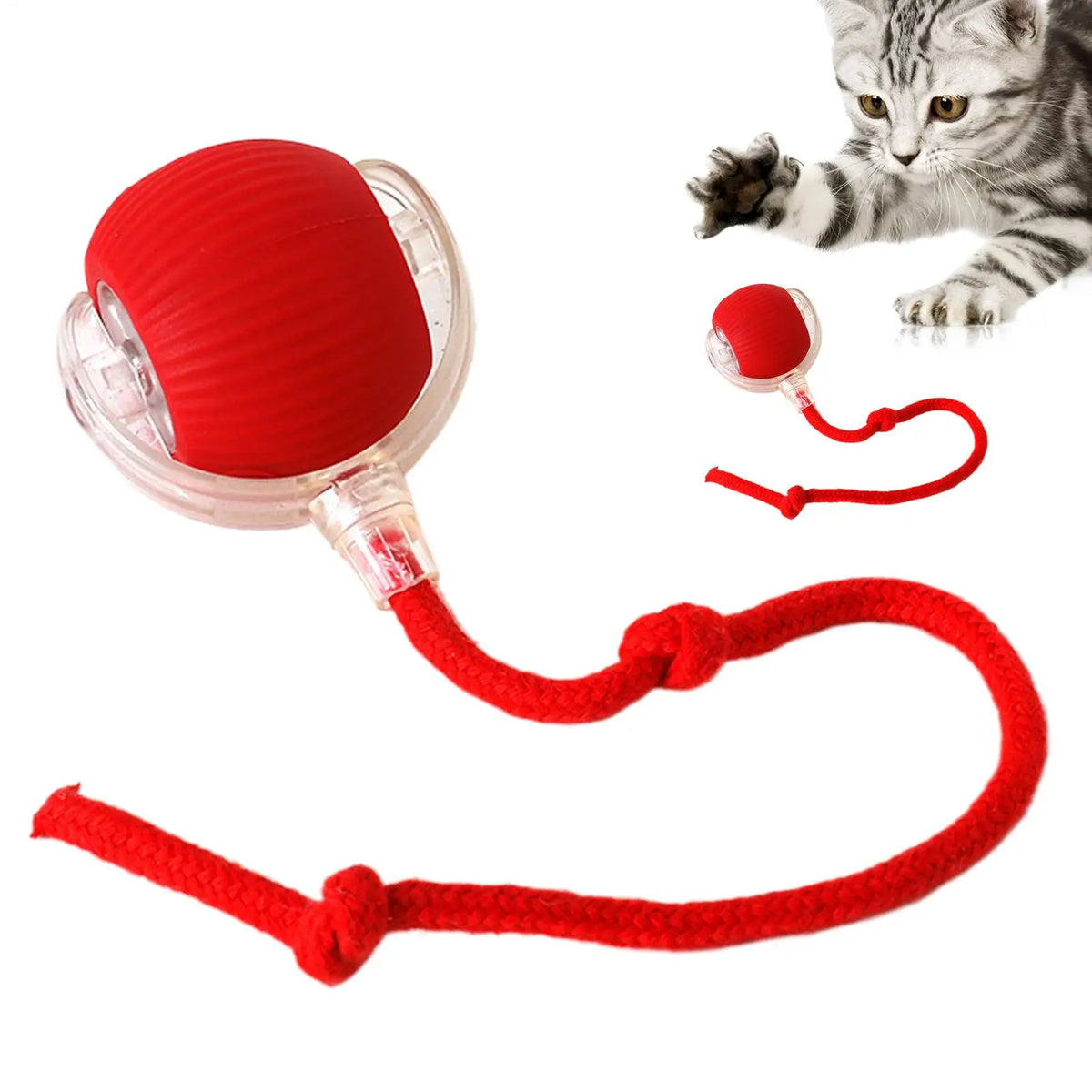 Automatic Rolling Interactive Cat Ball Toy – Rechargeable Interactive Cat Toy Babs