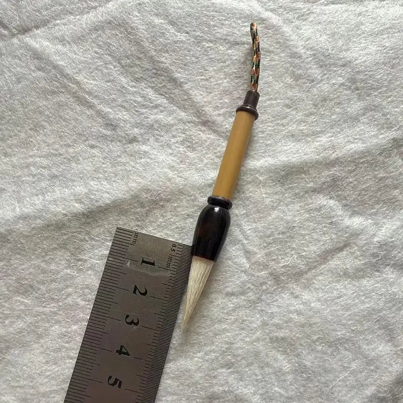 Mini Bamboo Calligraphy Brush 9cm – Goat Hair, Pocket Size Calligraphy Brush Babs A6