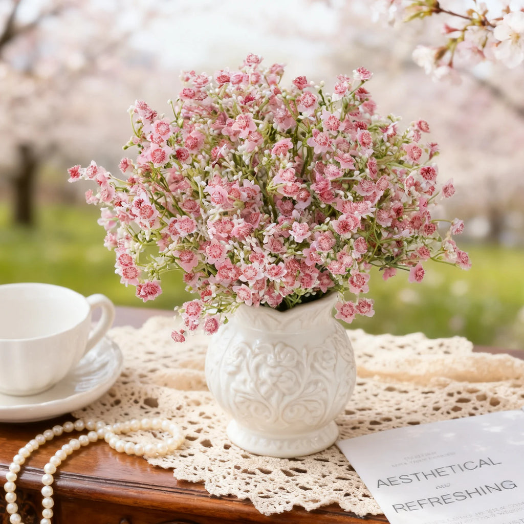 Artificial Gypsophila Baby's Breath Bouquet – Wedding Décor Artificial Flower Bouquet Babs
