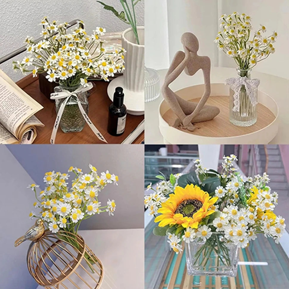 Artificial Silk Chrysanthemum Flowers – Wedding & Home Décor Artificial Flower Bouquet Babs