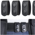 8-Pack Tactical Belt Keepers Heavy Duty Double Snap Webbing Set Tactical Belt Keeper Babs Black One Size