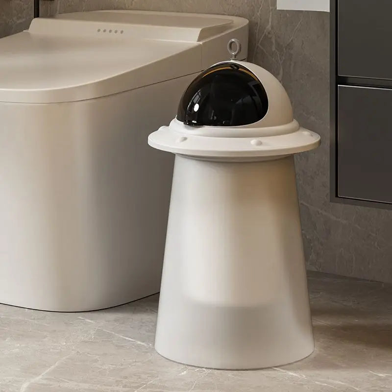 UFO Shape Trash Can with Lid – Large Capacity Home Dustbin Trash Can Babs