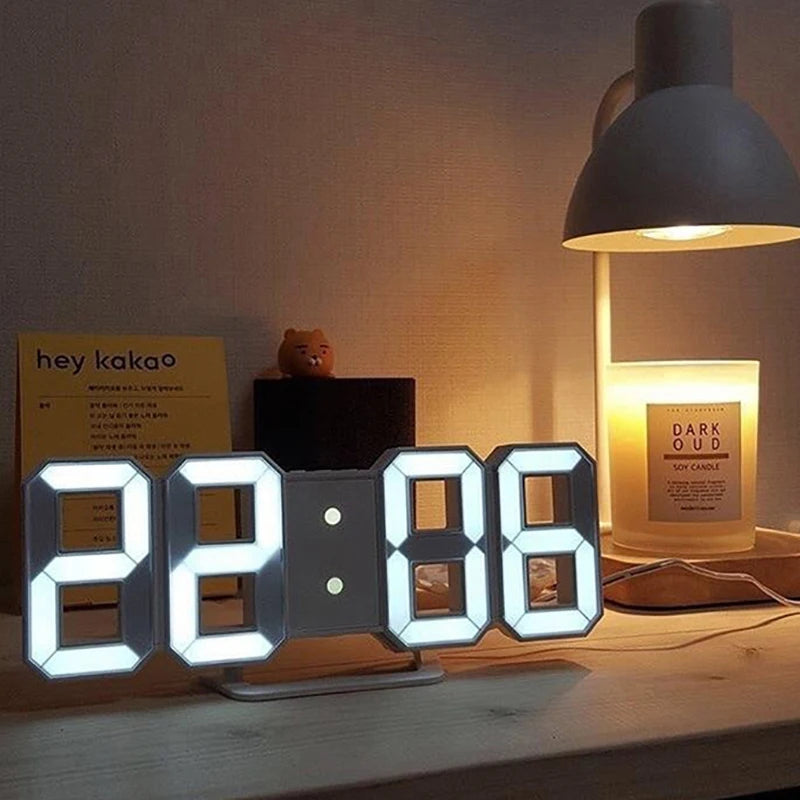 3D LED Digital Alarm Clock – Time, Date & Temperature LED Alarm Clock Babs