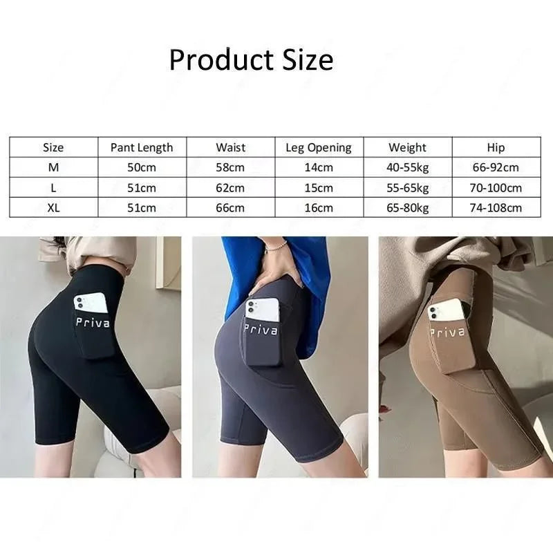 Women's 5" Biker Shorts with Pockets – Tummy Control & Butt Lift Biker Shorts Babs