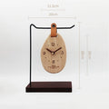 Solid Wood Desk Clock – Silent Quartz Minimalist Table Clock Wood Table Clock Babs Desk Clock