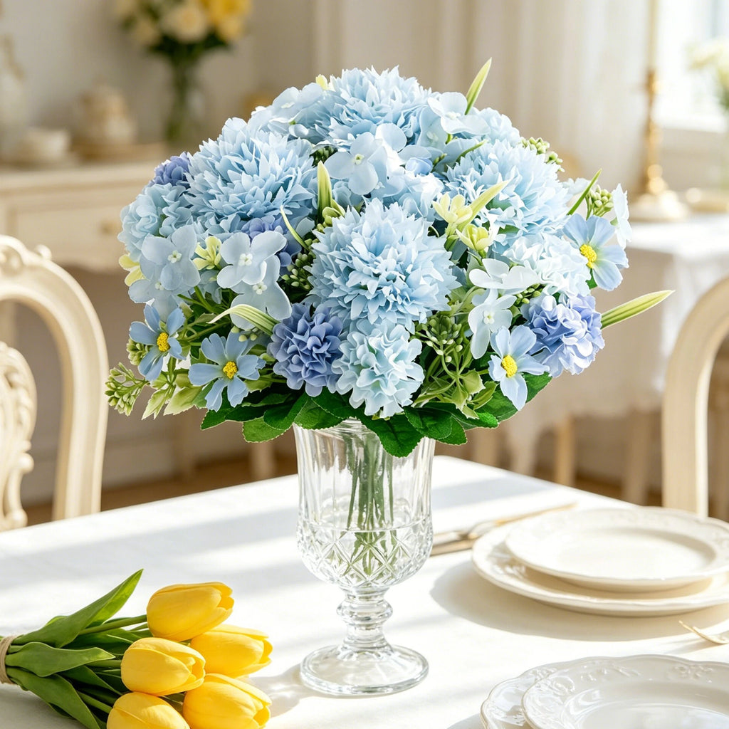 Silk Rose Artificial Flowers – Wedding, Home & Garden Decor Artificial Flower Bouquet Babs