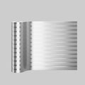 Self-Adhesive Brick Wallpaper Roll 40cm×3m – Metallic Modern Look Peel & Stick Wallpaper Babs Silver 40cm x 3m