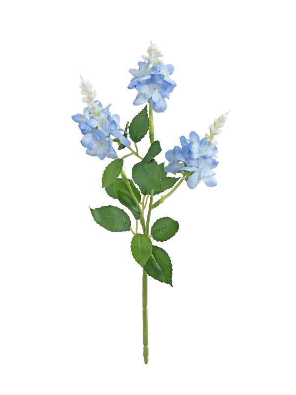 Artificial Silk Moundlily Flower Bouquet – Wedding & Home Decor Artificial Flower Bouquet Babs Blue 1pc