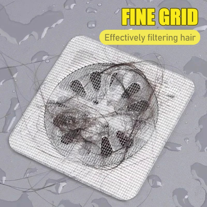 Drain Hair Catcher Stickers – Shower & Sink Filter 10/30/50pk Drain Hair Catcher Babs