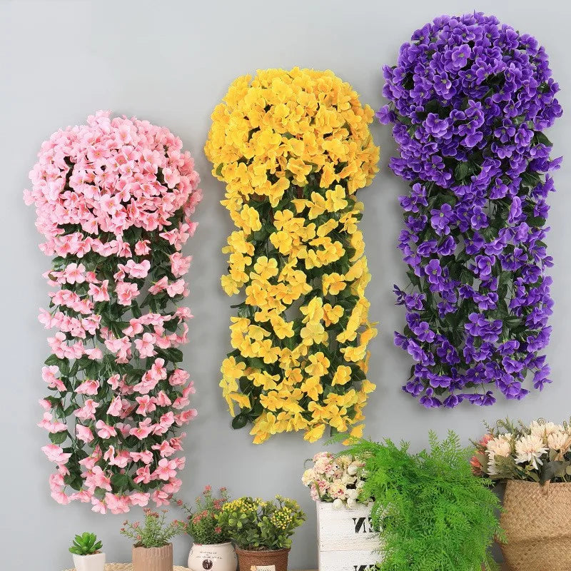 Artificial Silk Begonia Vine Bouquet – Wall & Wedding Decor Artificial Flower Vine Babs