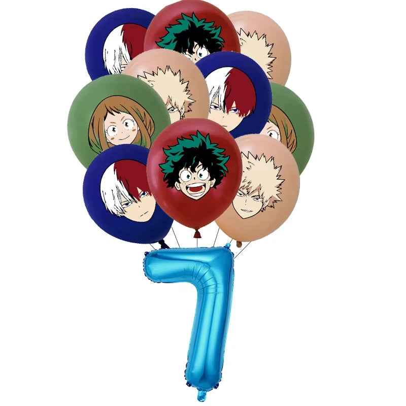 My Hero Academia Birthday Party Tableware & Decoration Kit Party Tableware Kit Babs Balloon set-7