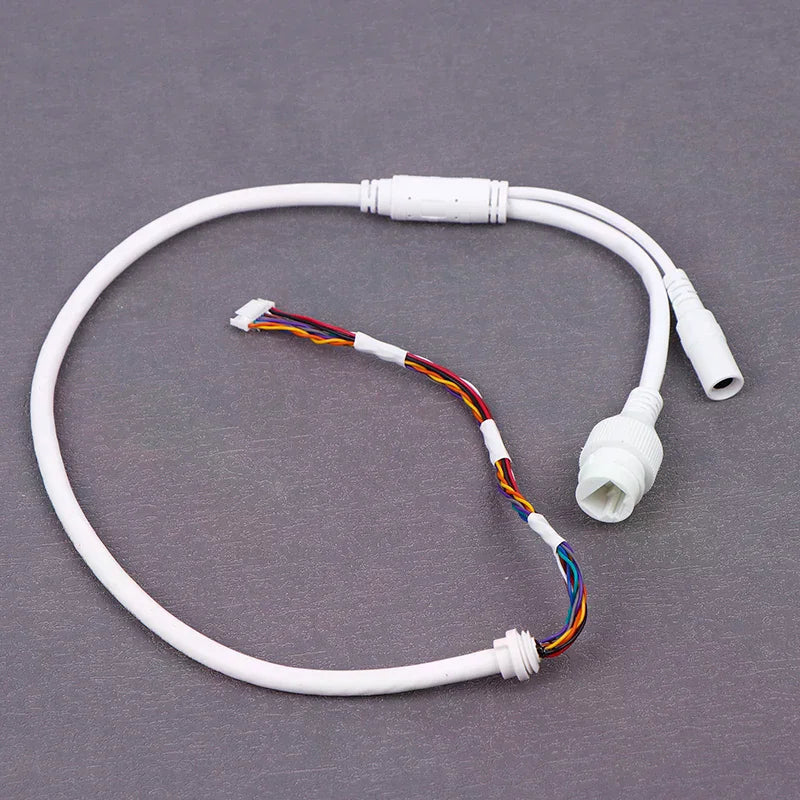 10-Pin PoE RJ45 IP Camera Tail Cable 65cm | HUXUAN PoE Camera Cable Babs