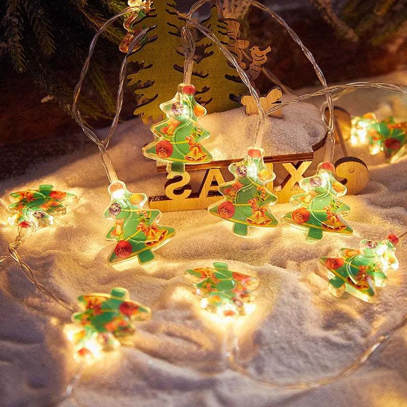 Christmas Tree LED String Lights 1.5M 10LED Fairy Light Garland LED Fairy String Lights Babs