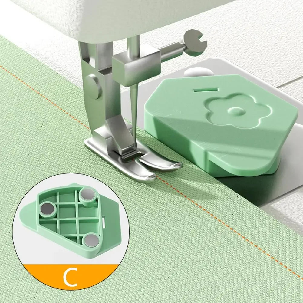 Magnetic Sewing Machine Gauge – Anti-Curl Edge Guide Tool Sewing Machine Accessory Babs green