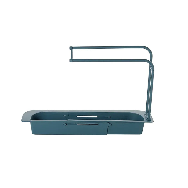 Telescopic Sink Shelf Organizer – Drainer Rack & Sponge Holder Sink Shelf Organizer Babs Blue