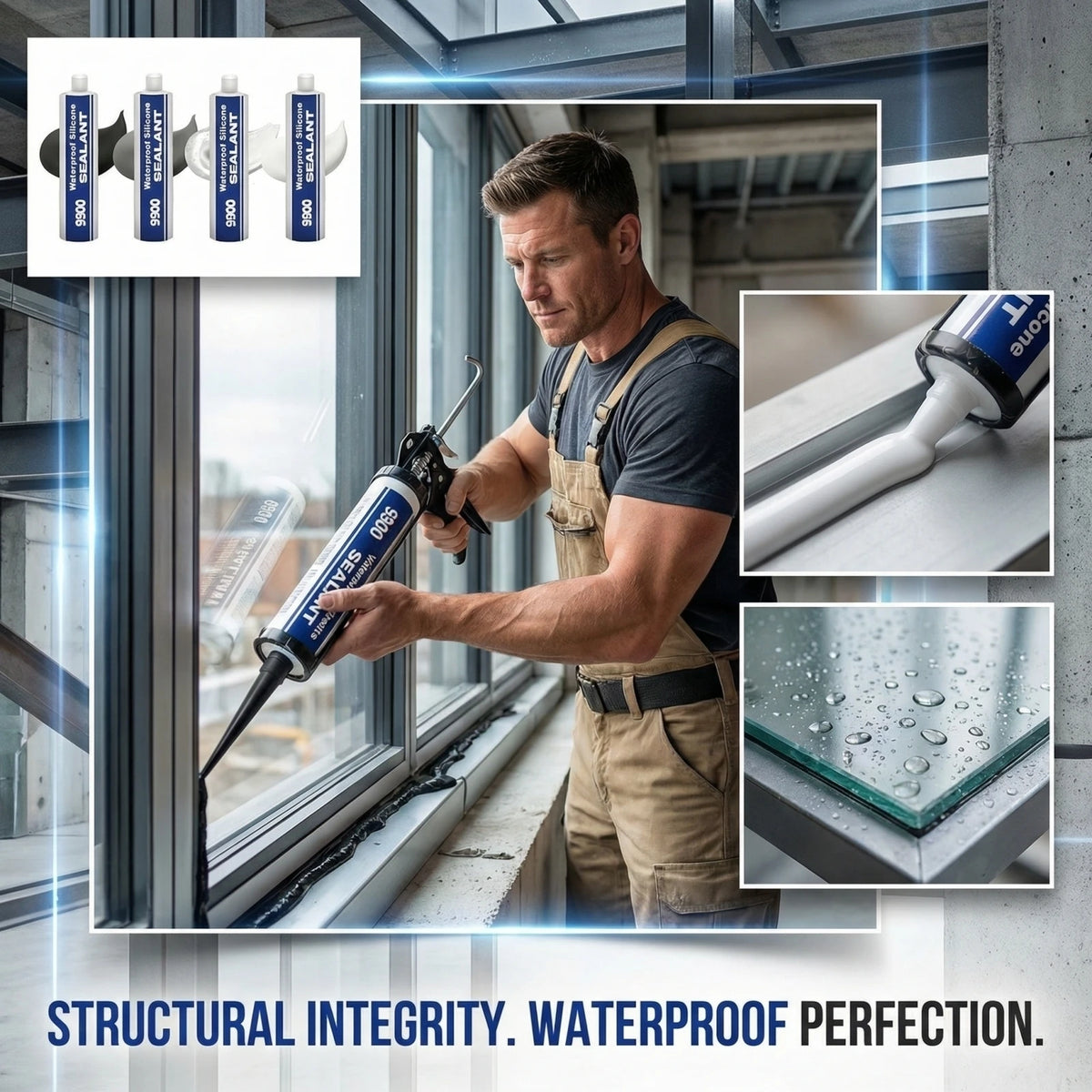 9900 Structural Sealant – Waterproof Weatherproof Adhesive Structural Sealant Babs