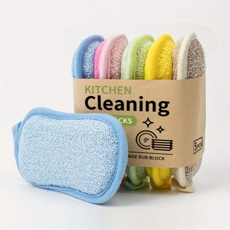 Colorful Double-Sided Kitchen Scrub Sponges | Dishes & Sinks Kitchen Scrub Sponges Babs 5pcs