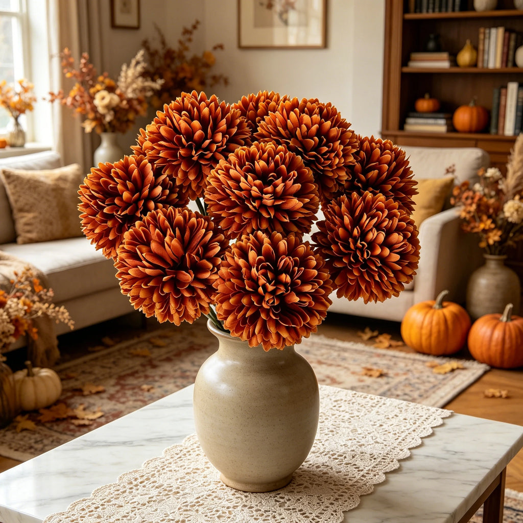 Silk Artificial Dandelion Hydrangea Flowers 10/20 Pcs – Décor Artificial Silk Flowers Babs