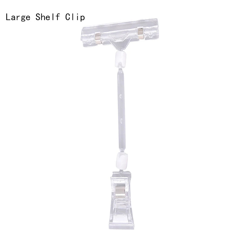 Plastic Shelf Clamp Price Label Tag Sign Display Holder Sign Display Holder Babs S