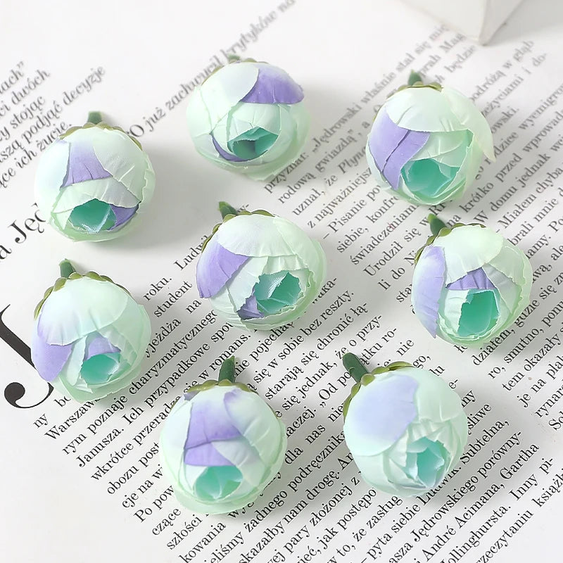 Silk Rose Artificial Flowers 20/30Pcs – Wedding & Home Decor Artificial Silk Roses Babs Light Green 20Pcs