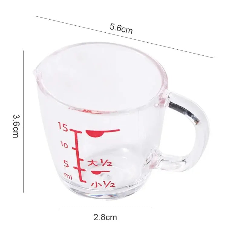 Mini Graduated Plastic Measuring Cup – Drip-Free Spout Kitchen Measuring Cup Babs