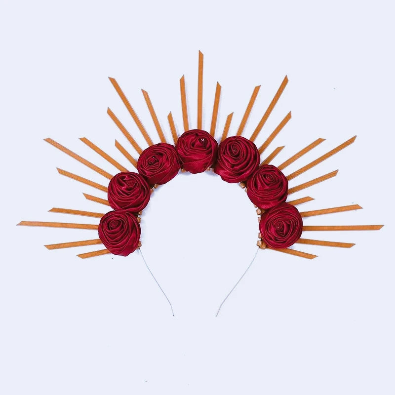 5-Pack Goddess Halo Crown Headbands – Gold, Silver & Black Costume Headband Set Babs mix colors