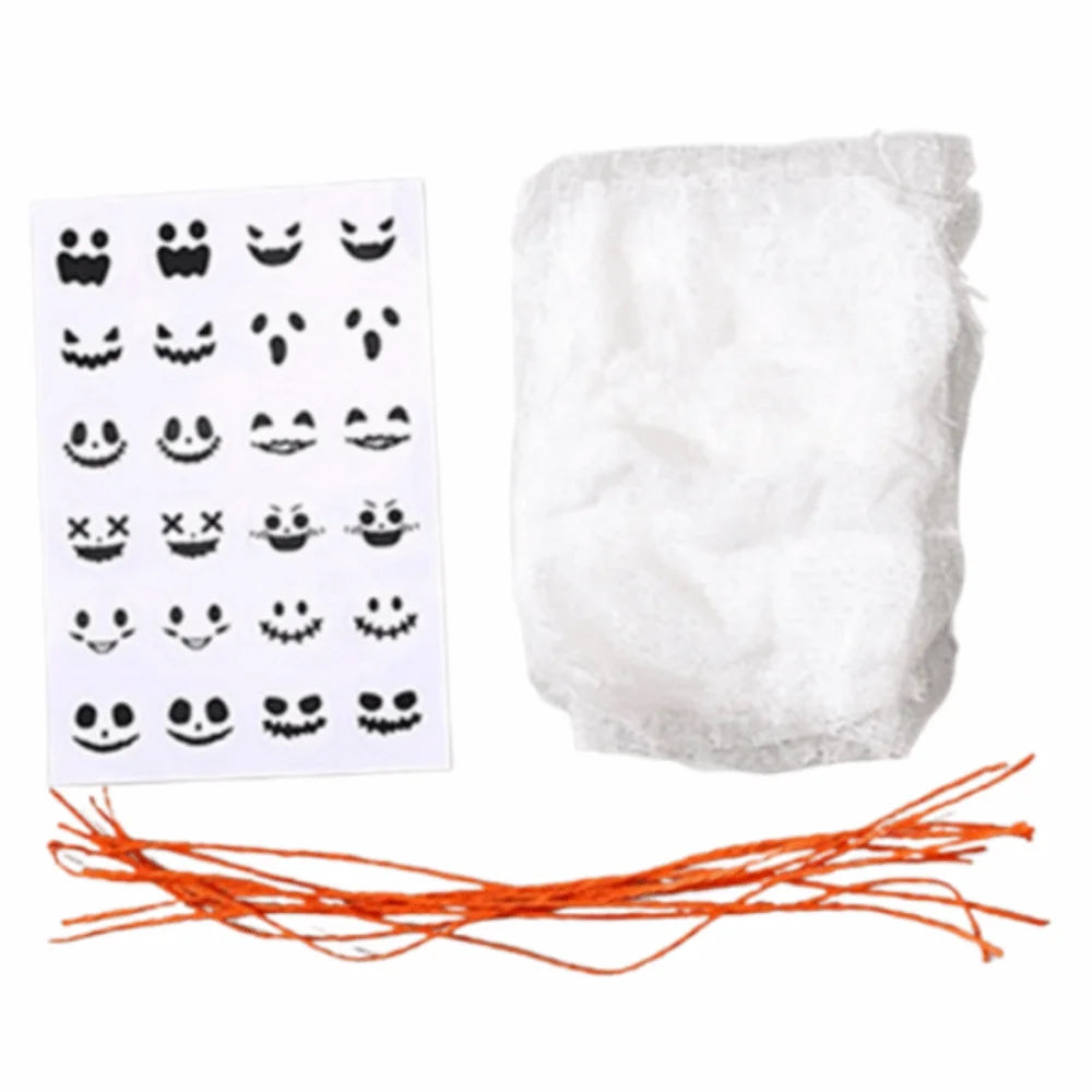 12 Pcs Halloween Ghost Lollipop Wrappers – DIY Candy Decor Halloween Party Favors Babs Deep Sapphire 1Bag-12PCS