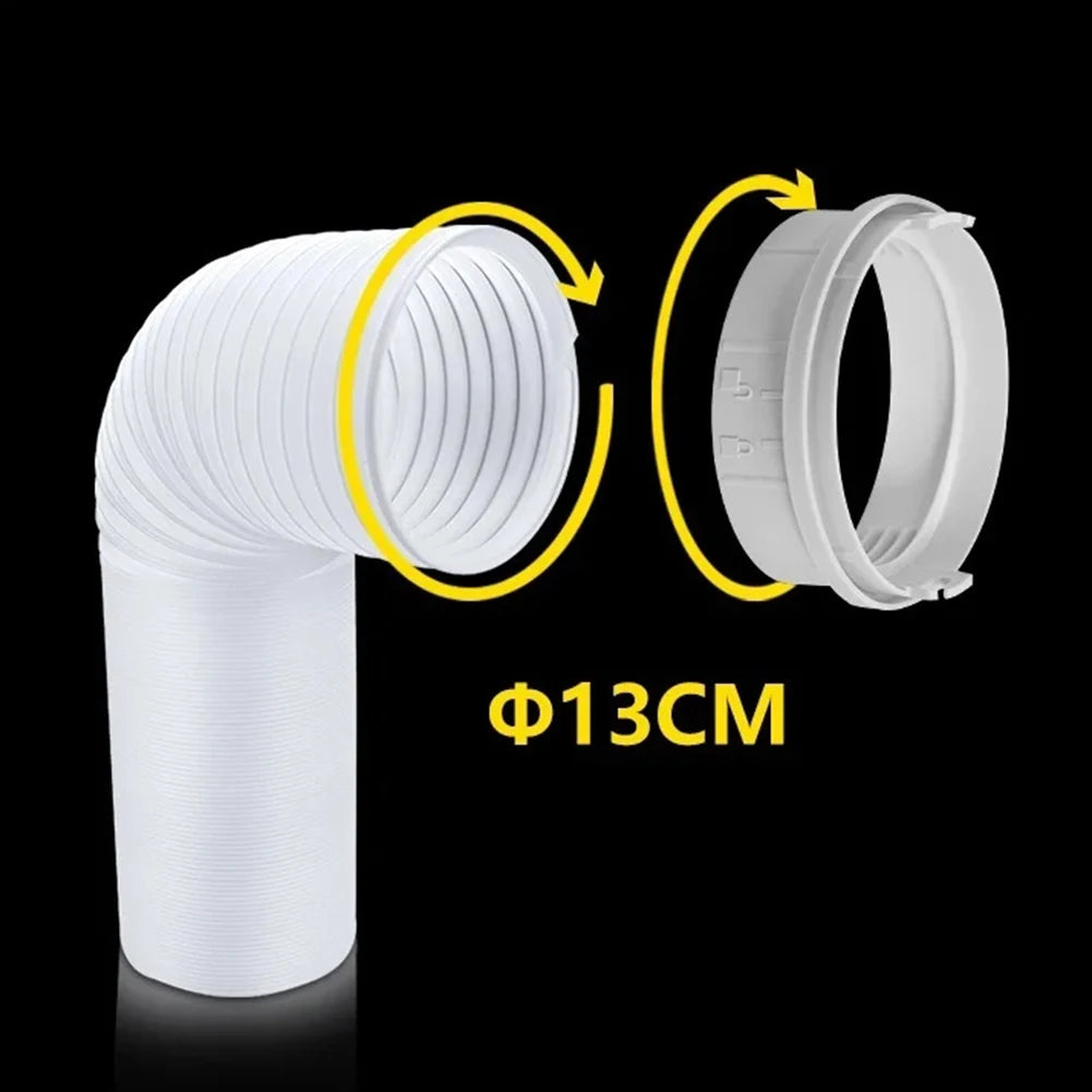 130mm Portable AC Exhaust Hose Adapter Connector for TCL Units AC Exhaust Adapter Babs