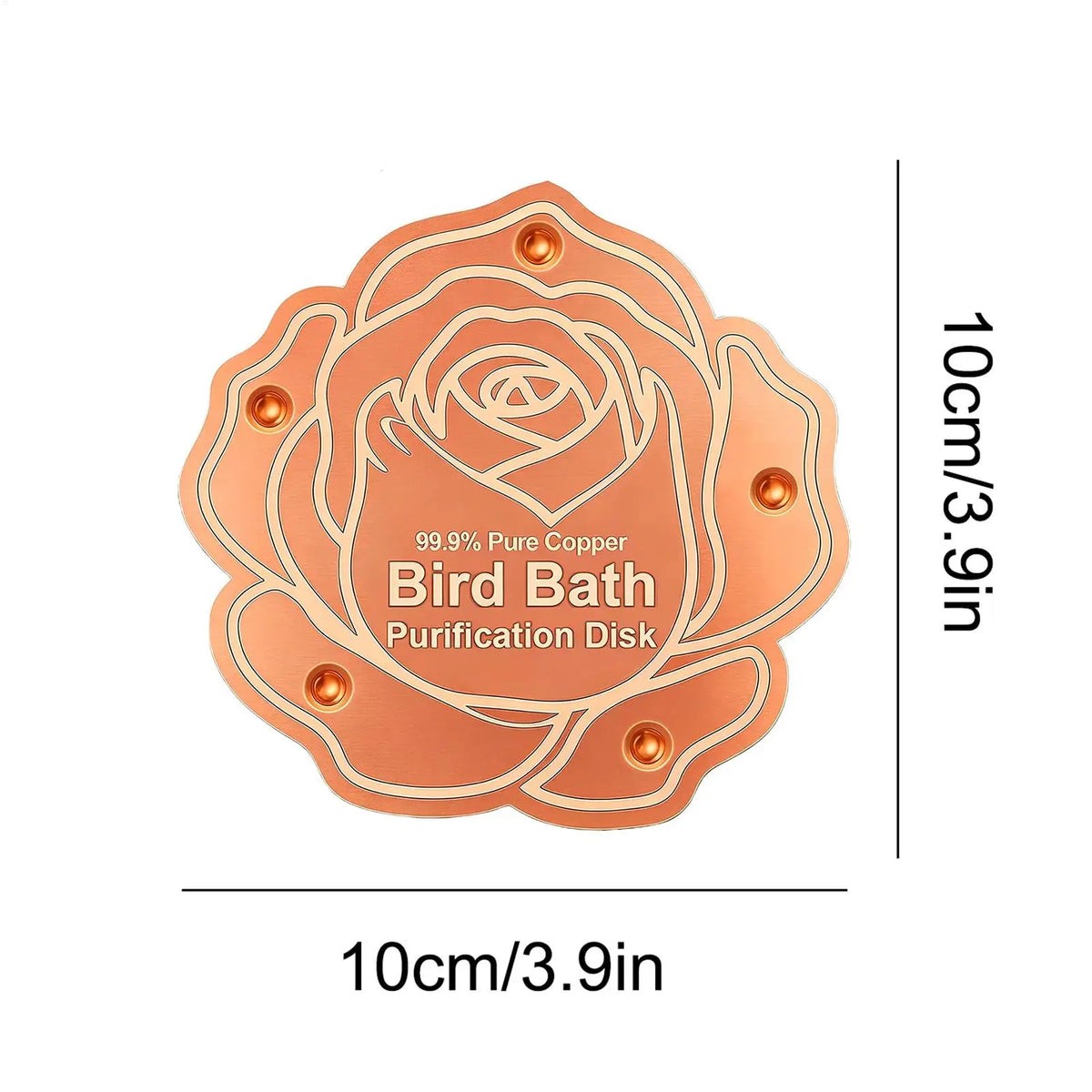 Copper Bird Bath Purification Disc – All-Season Backyard Bird Bath Purifier Babs