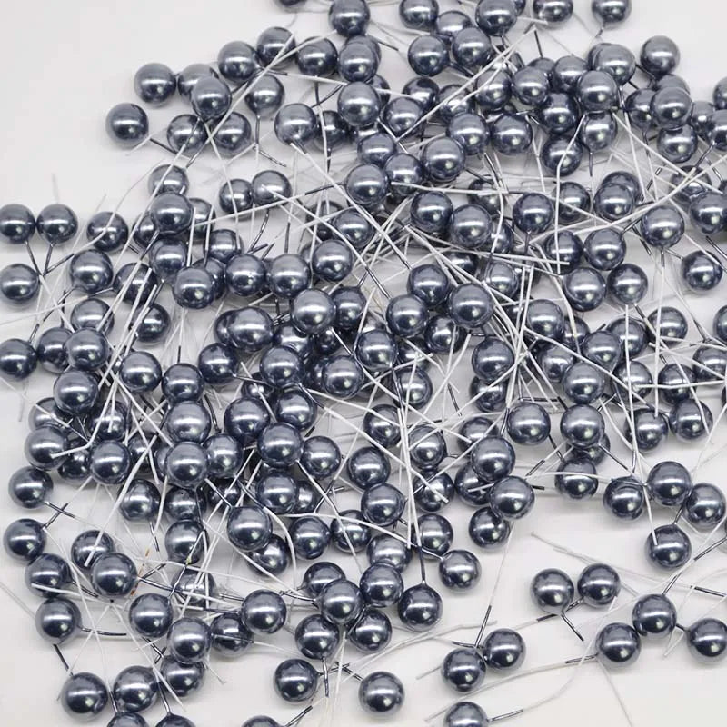 Pearl Stamens Artificial Berries for DIY Wreaths & Floral Décor Artificial Floral Picks Babs 016 100pcs