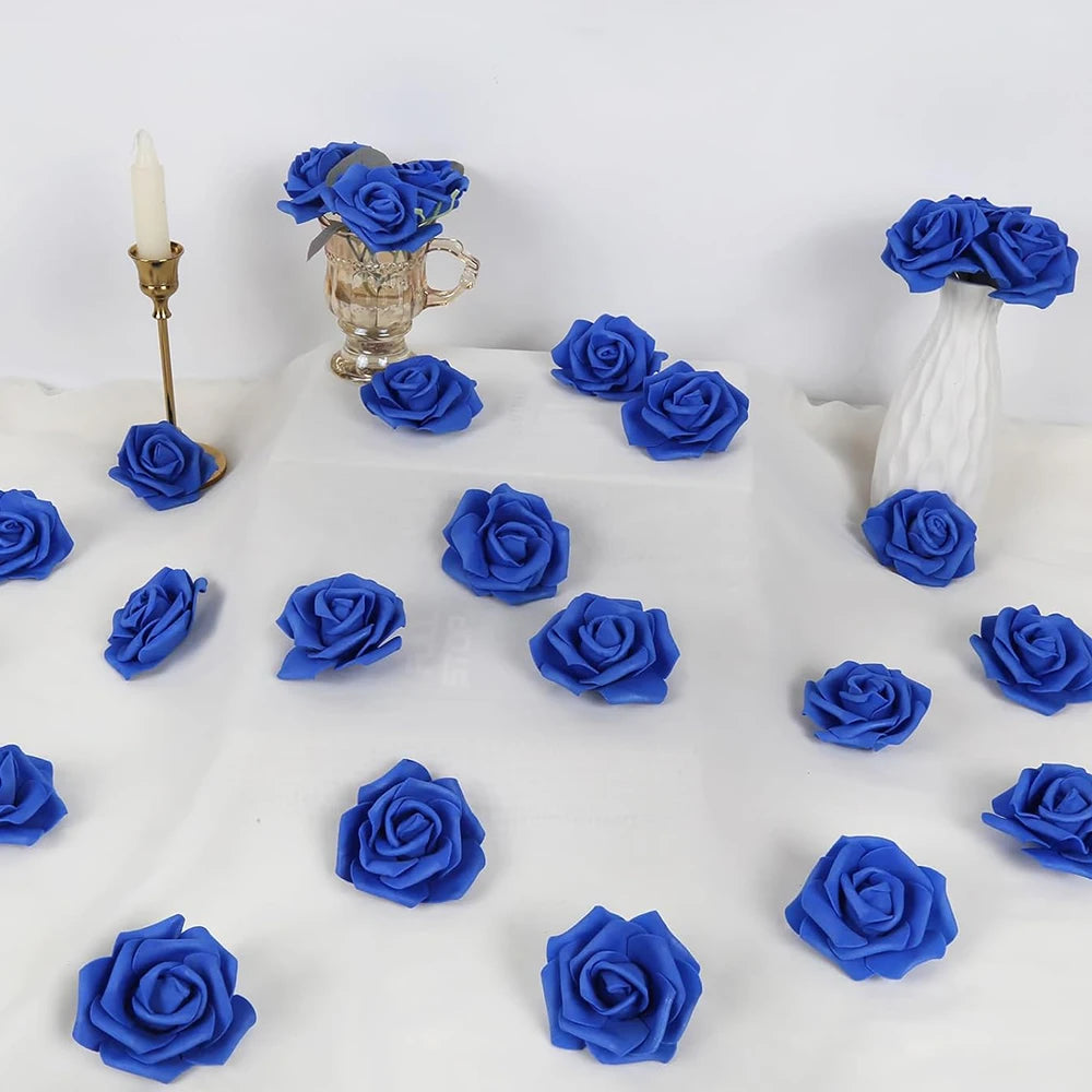 PE Foam Rose Heads 15/30 Pcs – Wedding, Holiday & DIY Décor Artificial Flower Heads Babs