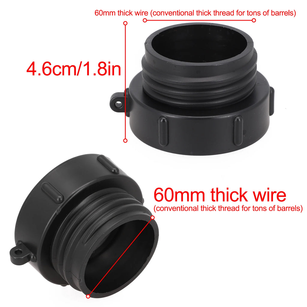 IBC Tank Adapter S60x6 – 2" BSP Fine to Coarse Thread Fitting Tank Pipe Adapter Babs