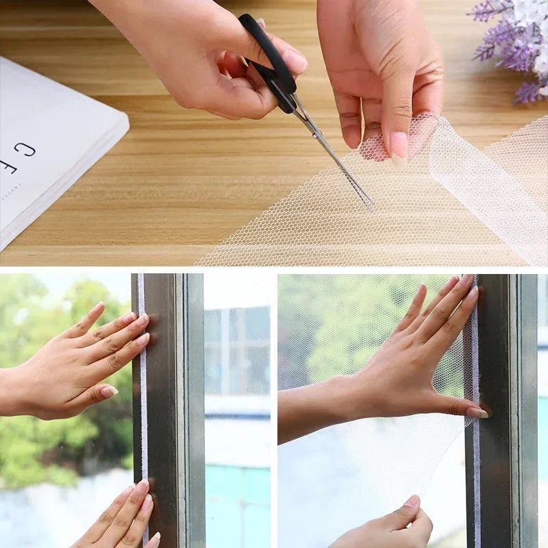 Self-Adhesive Window Mosquito Net – DIY Cut-to-Size Screen Window Insect Screen Babs