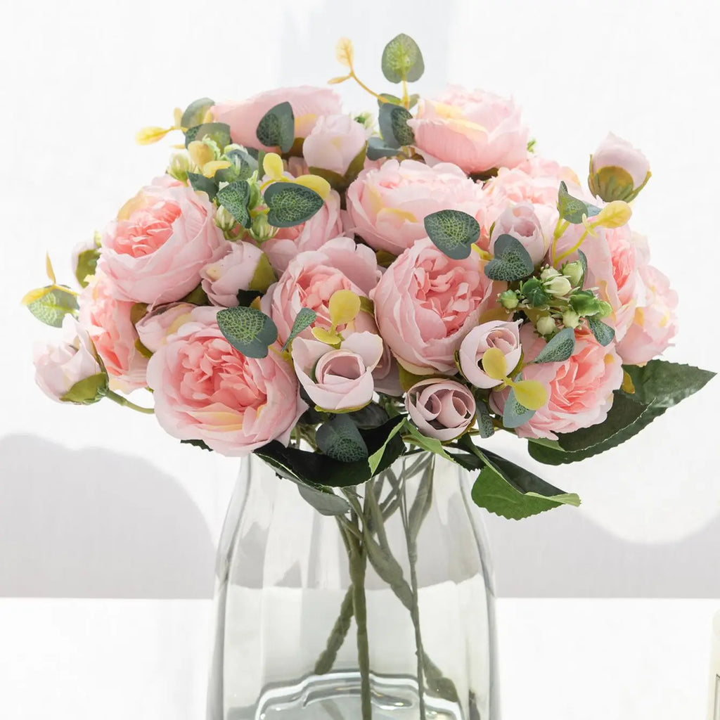Silk Rose Artificial Flowers UV Protection Bridal Bouquet Artificial Flower Bouquet Babs
